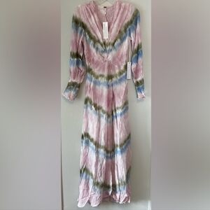 NWT Young Fabulous & Broke Elegant Tie-Dye Maxi Dress